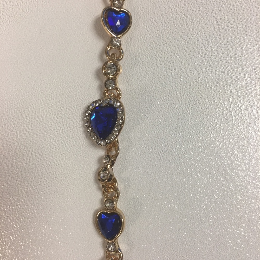 Womens Ladies Crystal Rhinestone blue Bracelet